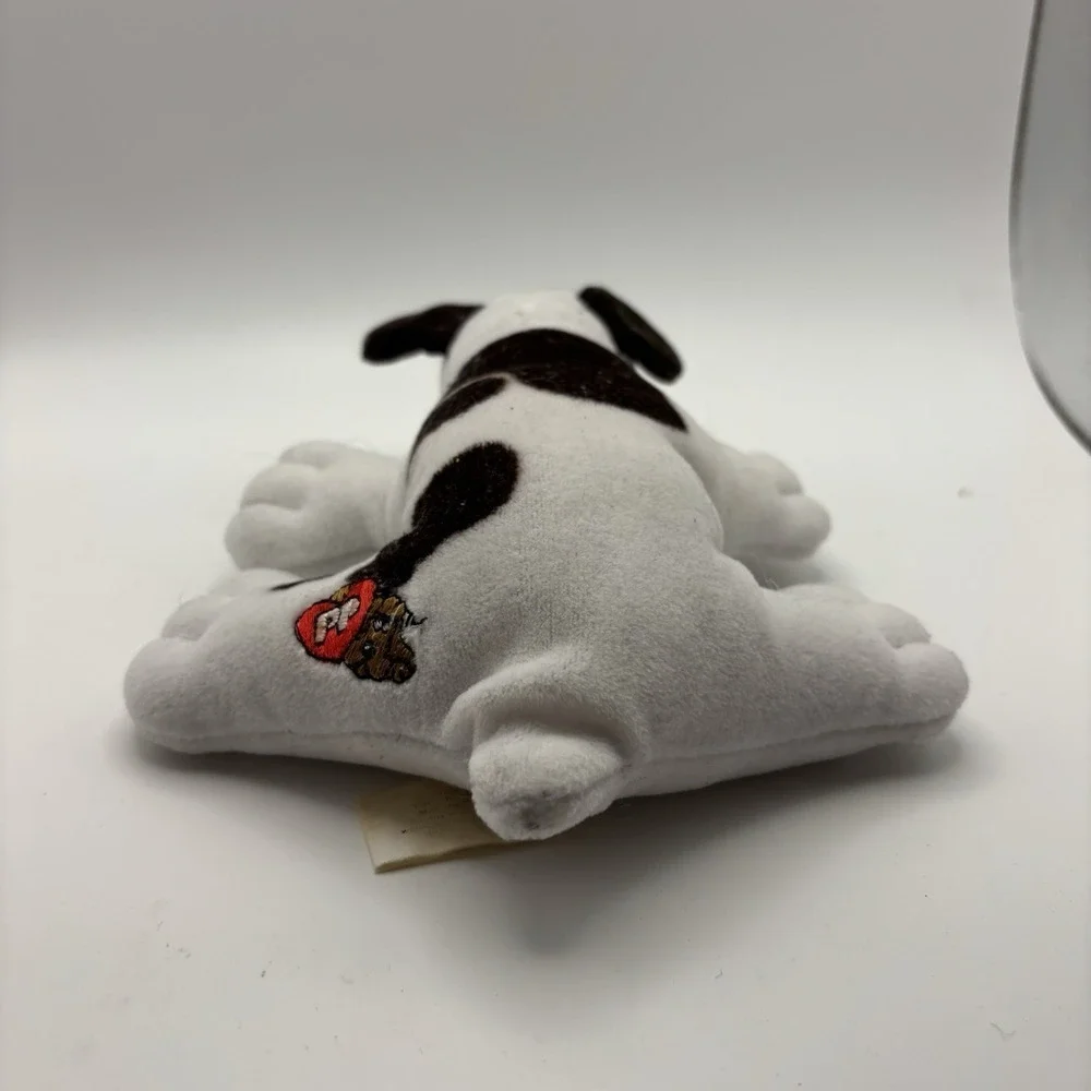 RARE Vintage Tonka Pound Puppy White with Brown Spots 8 inch‎